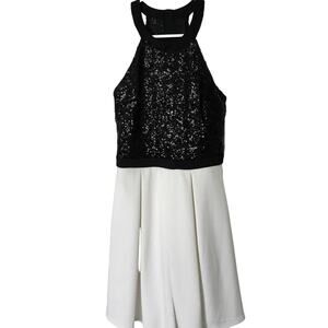 B. Darlin Black Sequin Formal Dress, Junior Size 3/4 - Prom/Homecoming